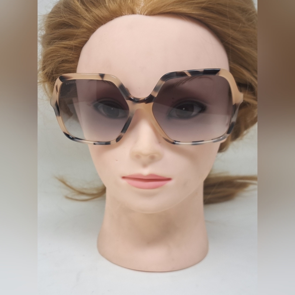 Burberry Sunglasses Havana Gray Gradient Oversized Square Check B4324 59-16-140 - Picture 6 of 16